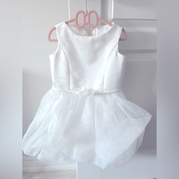 David’s Bridal flower girl/party dress White 3T - Picture 1 of 9